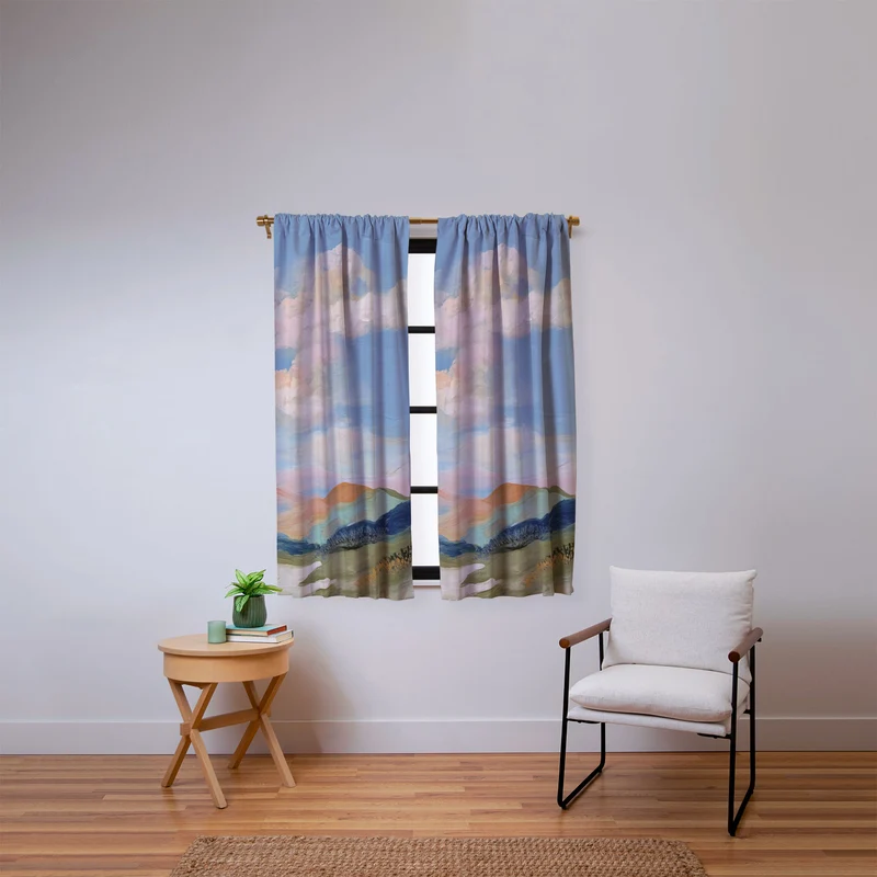 Pastel Hills Window Curtain