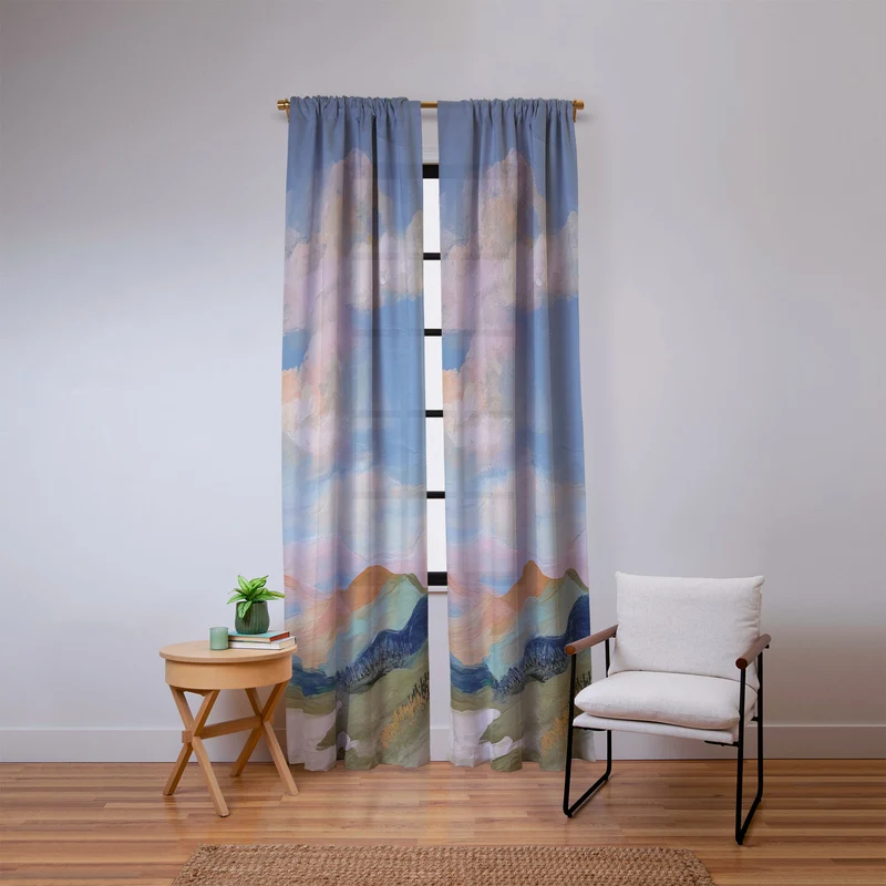 Pastel Hills Window Curtain