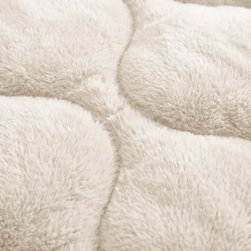Zelesta Special Teddy Faux Fur Bettdecke - Marshmallow weiß