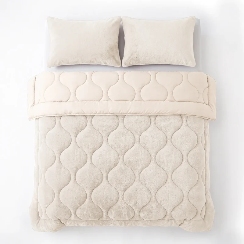 Zelesta Special Teddy Faux Fur Bettdecke - Marshmallow weiß