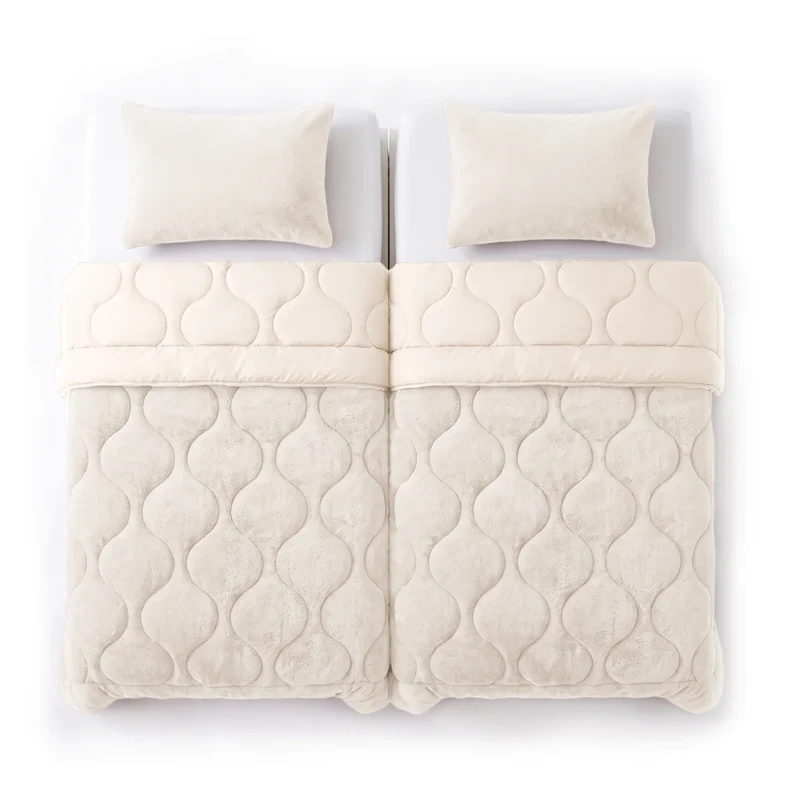 Zelesta Special Teddy Faux Fur Bettdecke - Marshmallow weiß