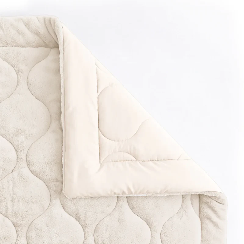 Zelesta Special Teddy Faux Fur Bettdecke - Marshmallow weiß