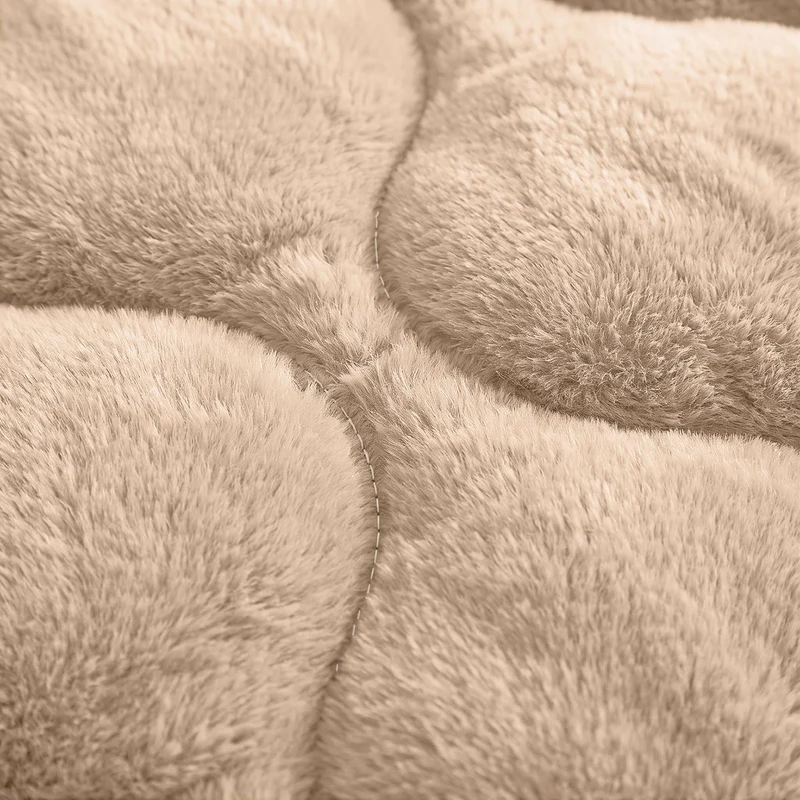 Zelesta Special Teddy Faux Fur Bettdecke - Cozy Cappuccino