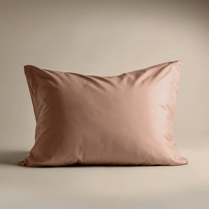 Zelesta Satinbed Baumwolle Kissenbezüge Set von 2 - Timeless Terra