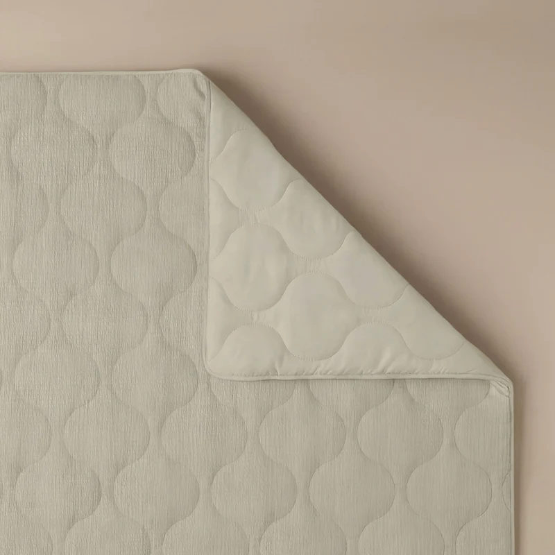 Zelesta Special Seersucker Sommerbettdecke - Mandelmilch Beige