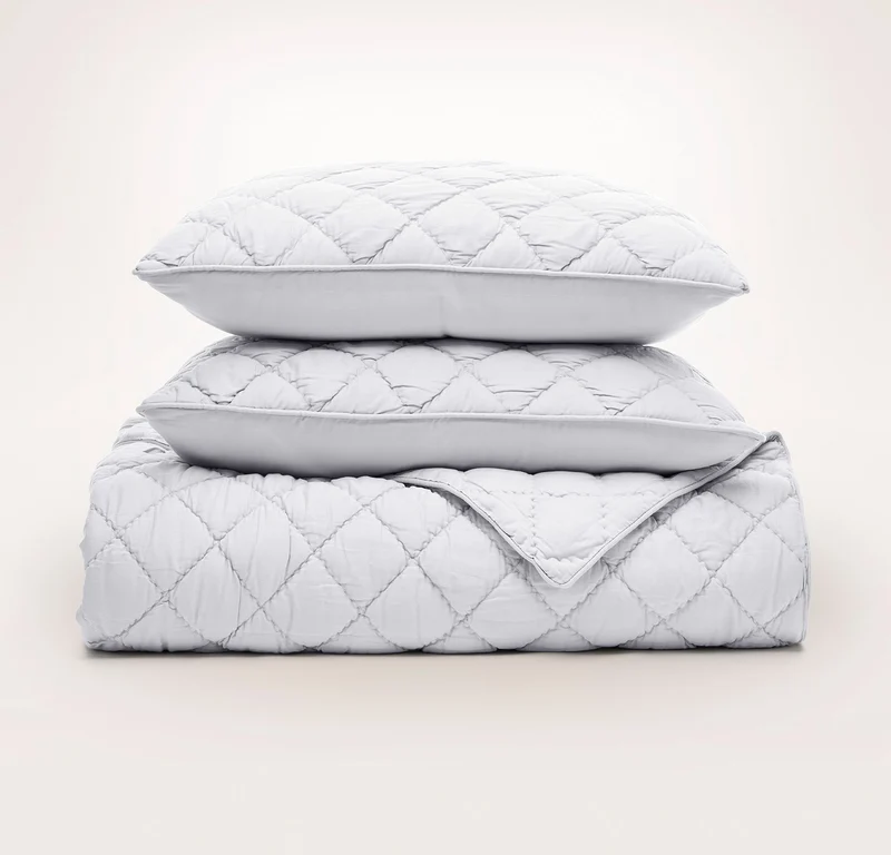 Signature Handstitched Cloud Comforter Set - Sky