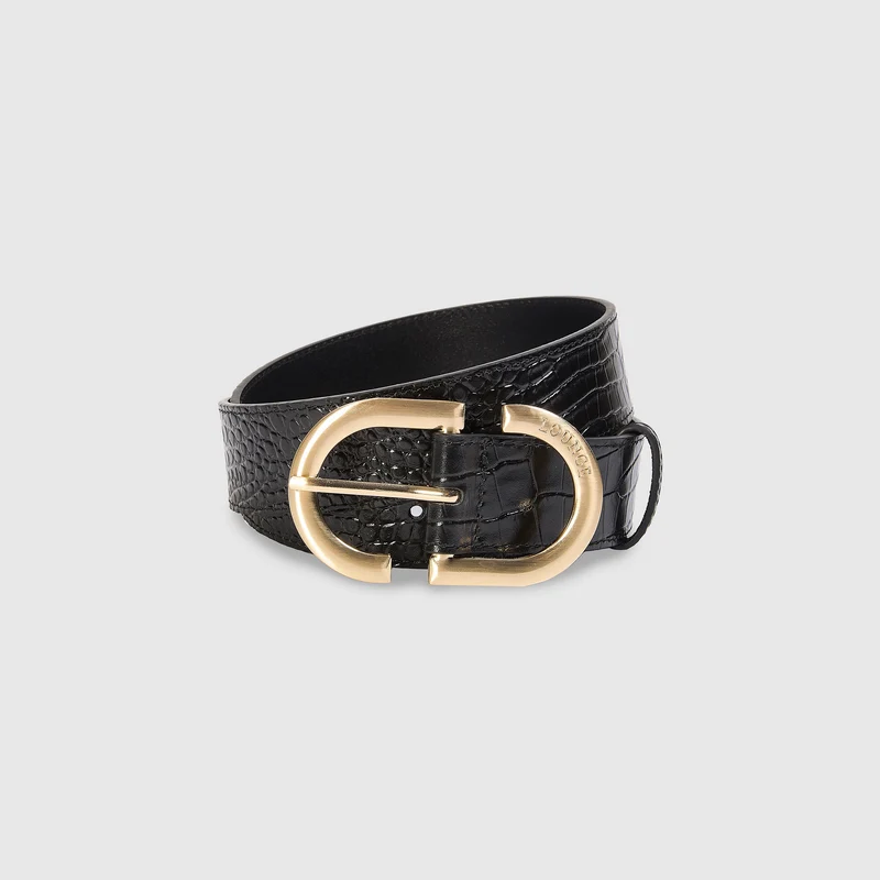 Riem met gesp - Zwart