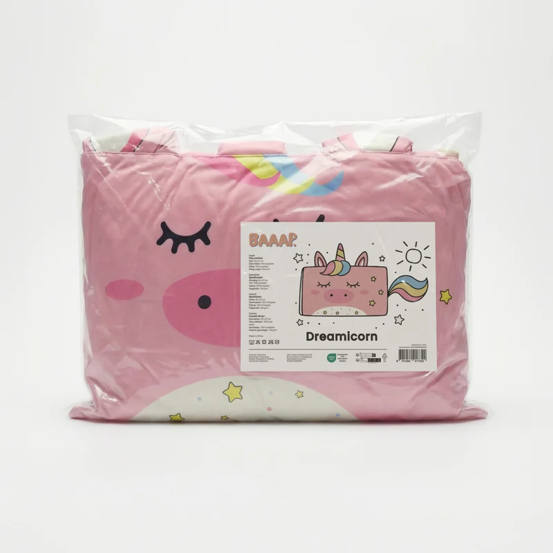 Kinderkissen Luna Einhorn - Rosa