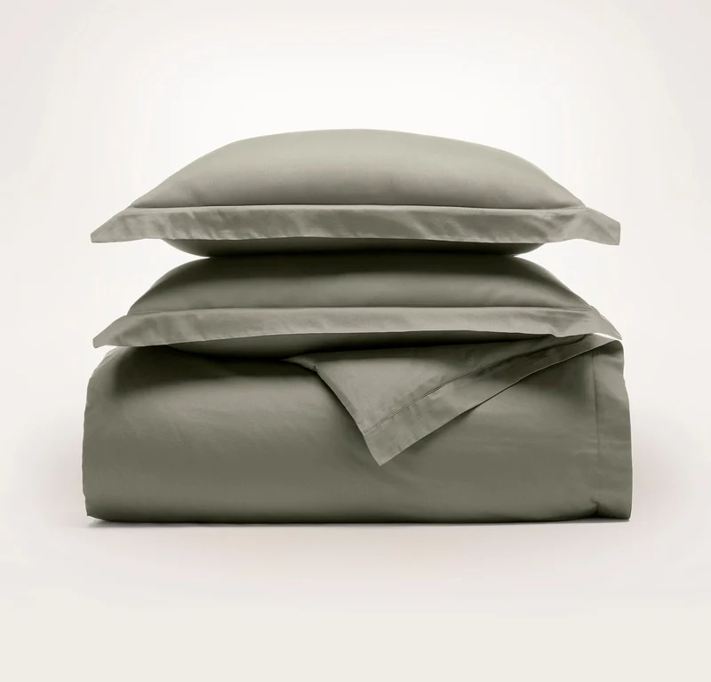 Signature Hemmed Duvet Set - Juniper