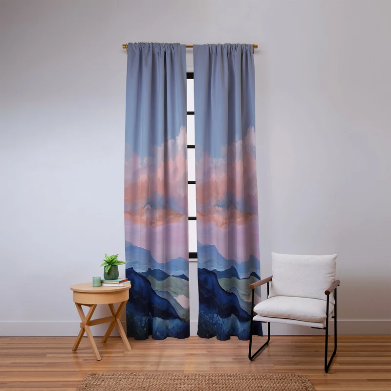 Soft Sky Horizon Window Curtain