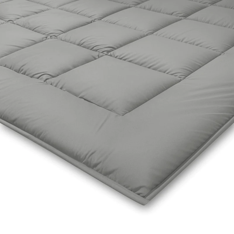 Zelesta Pure Duo Baumwolle Bettdecke - Dunkelgrau & Hellgrau