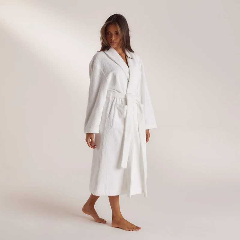 Towelling Kamerjas - Wit
