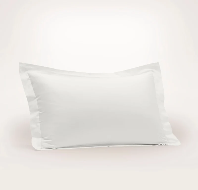 Signature Hemmed Sham - White