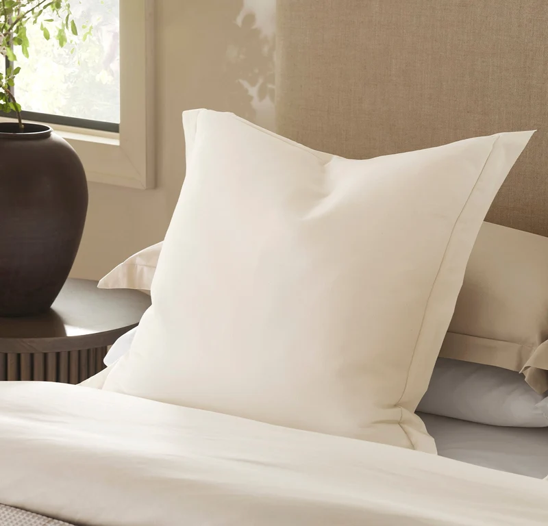 Signature Hemmed Sham - Natural