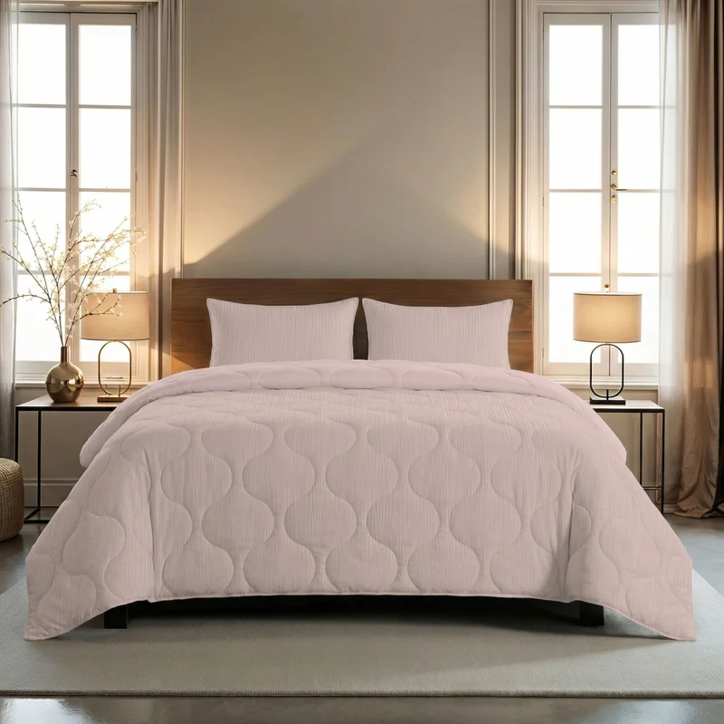 Zelesta Special Musselin Sommerbettdecke - Zartrosa