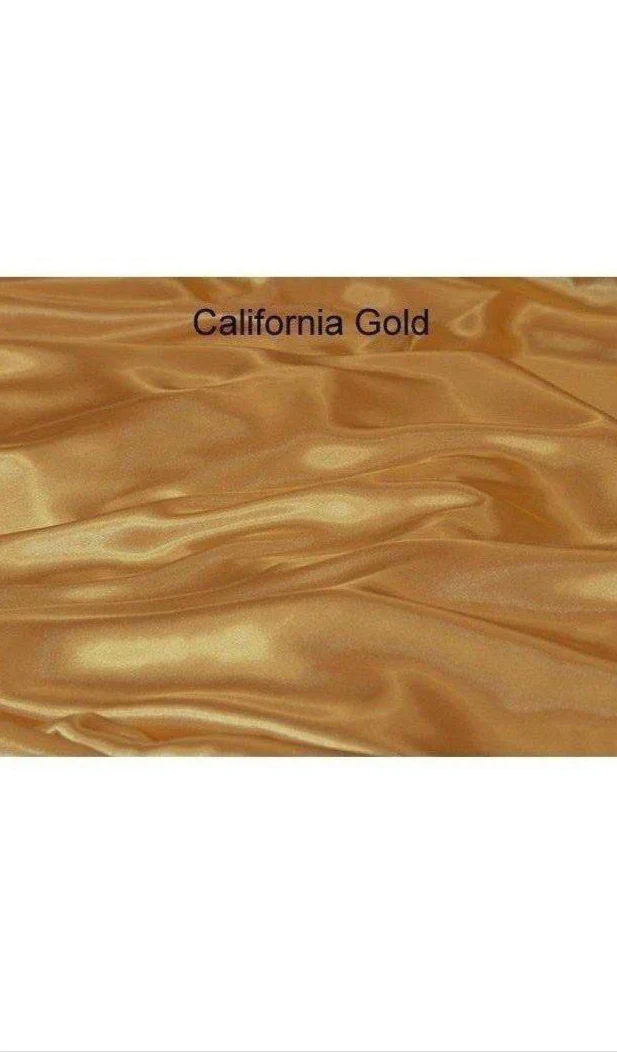 Getailleerd onderlaken satijn in California Gold - Luxe Sonoma satijn voor Queen 8 inch matras