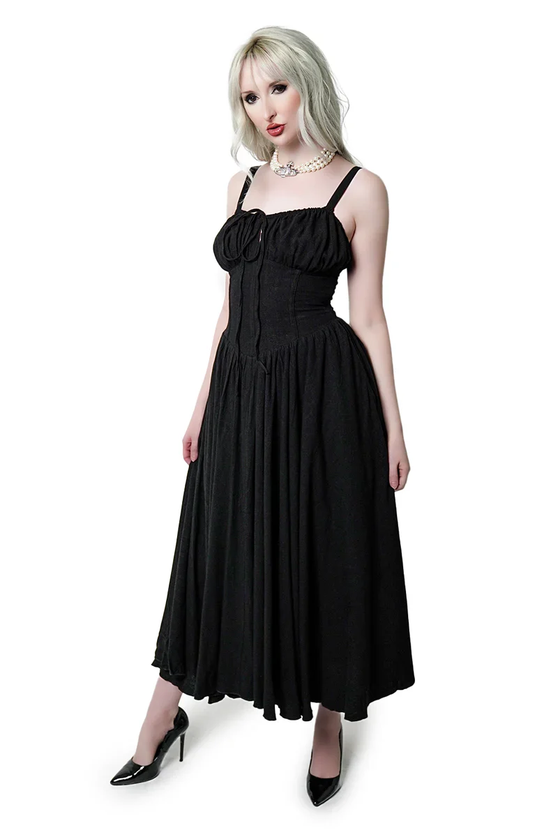 Forest Ink Gothic Clothing - Maiden Gothic Maxi Dress