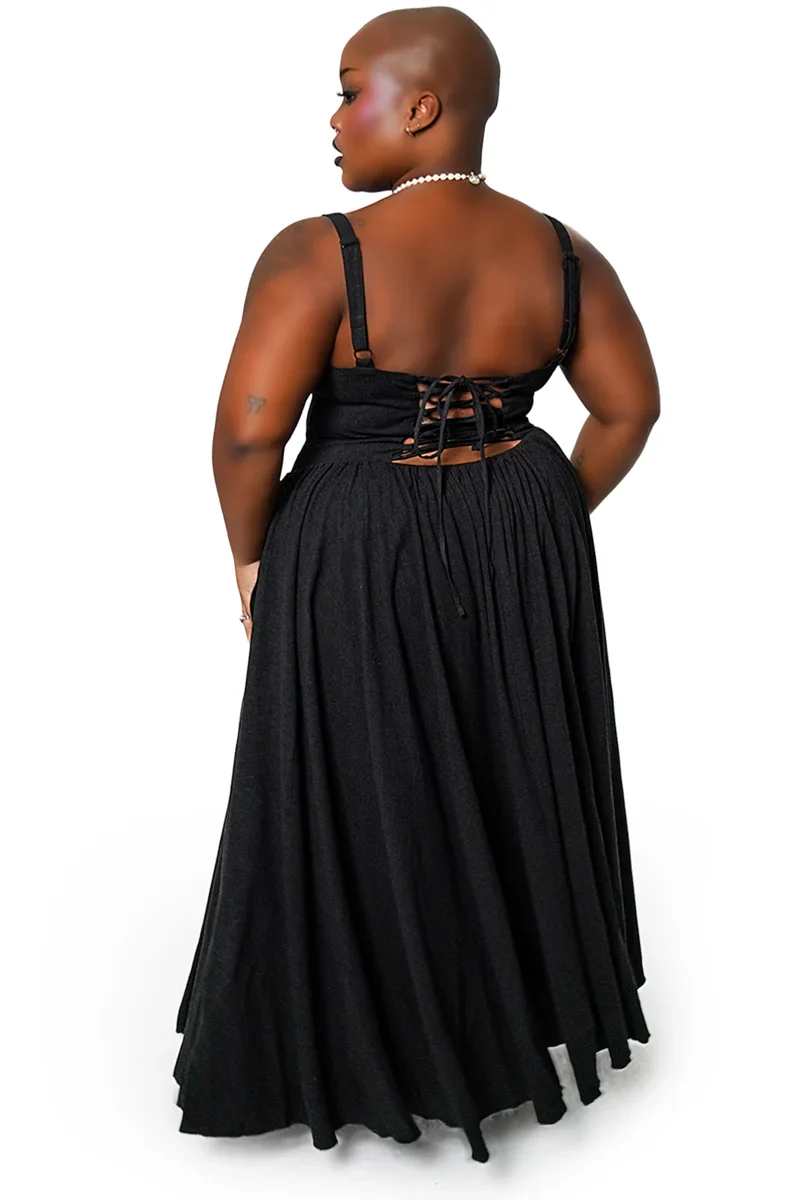 Forest Ink Gothic Clothing - Maiden Gothic Maxi Dress
