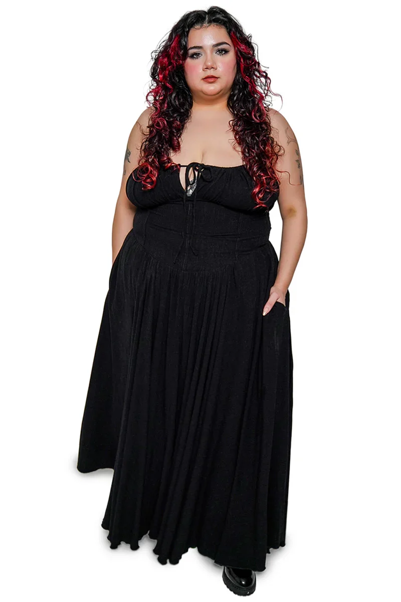 Forest Ink Gothic Clothing - Maiden Gothic Maxi Dress