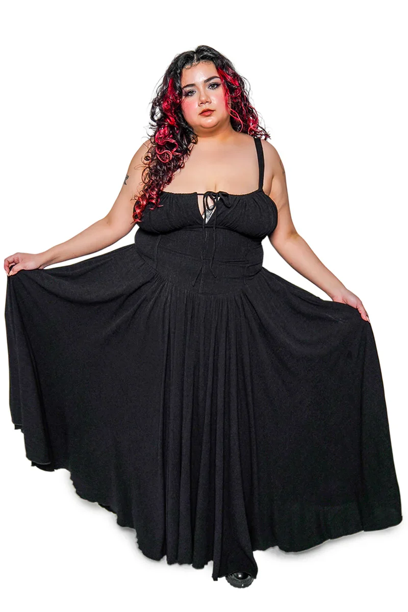 Forest Ink Gothic Clothing - Maiden Gothic Maxi Dress