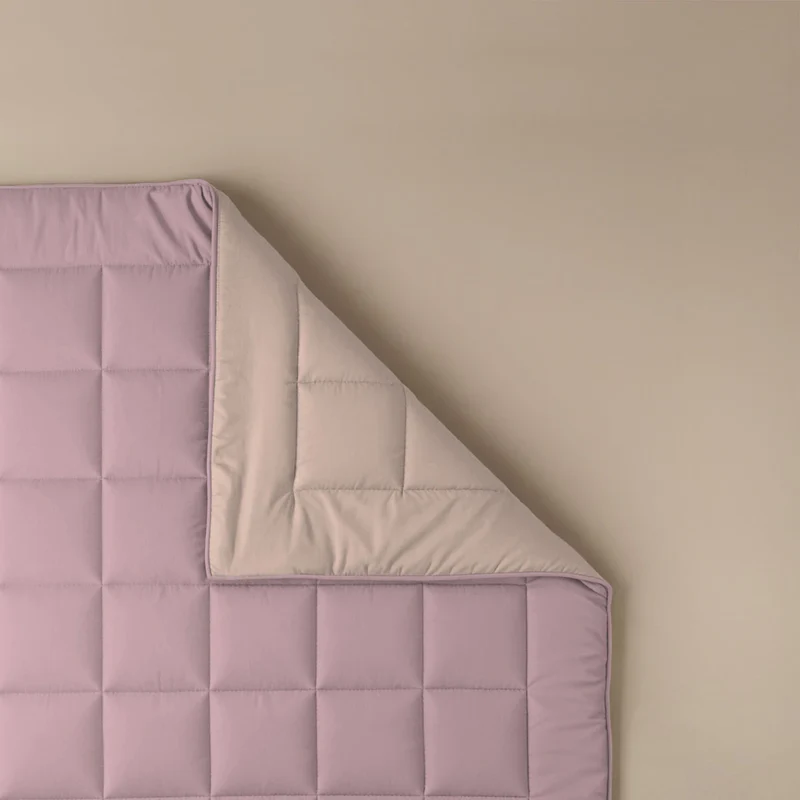 Zelesta Pure Duo Baumwolle Sommerbettdecke - Zartes Lila & Zartrosa