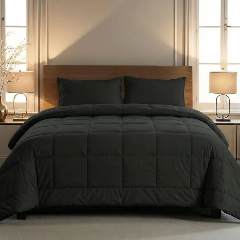 Zelesta Comfort Uni Sommerbettdecke - Schwarz