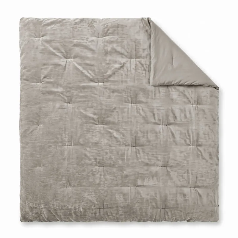 Zelesta Special Jersey Chenille Bettdecke - Metallgrau