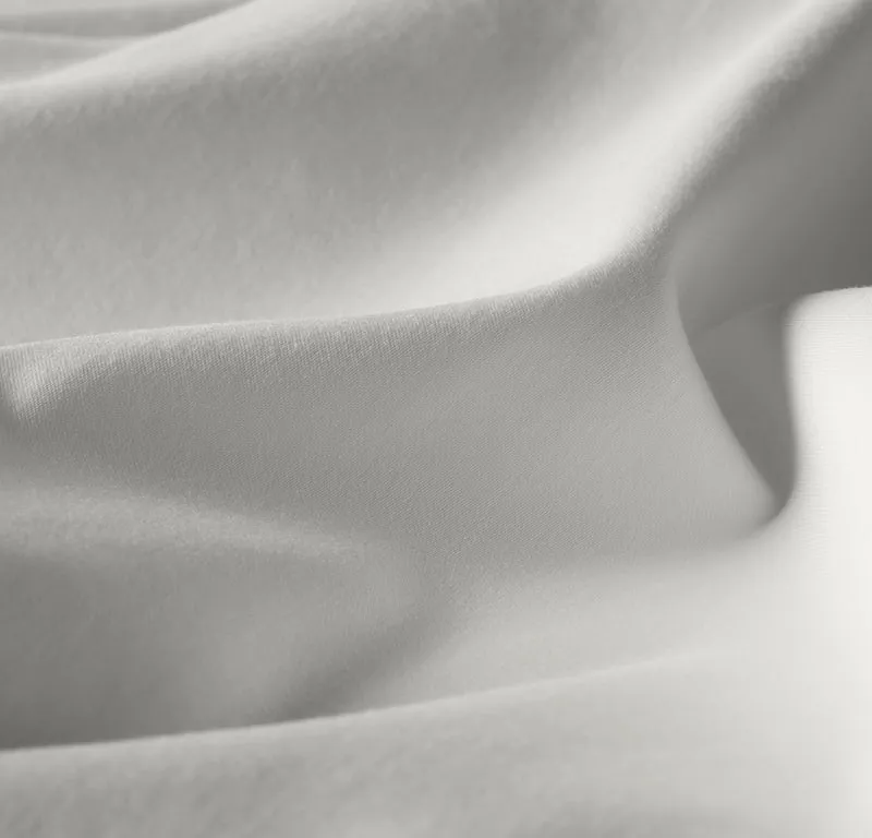 Percale Hemmed Fitted Sheet - White