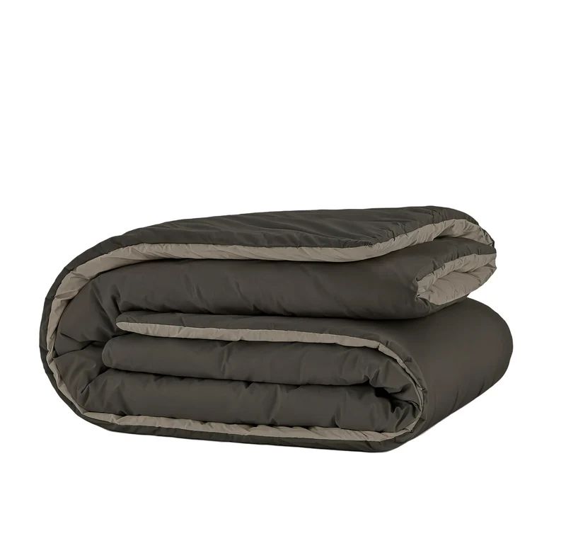 Zelesta Pure Duo Nahtlose Baumwolle Bettdecke - Schwarz & Anthrazit