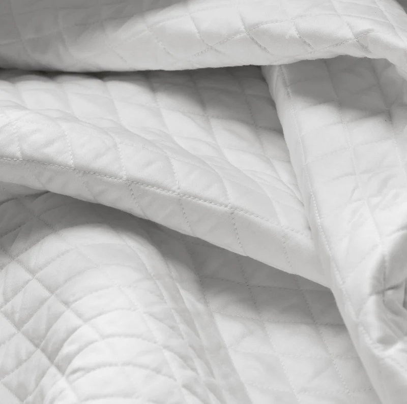 Reserve Lattice Quilt Set - White