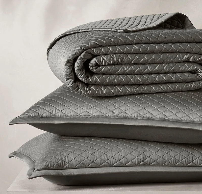 Reserve Lattice Quilt Set - Stone