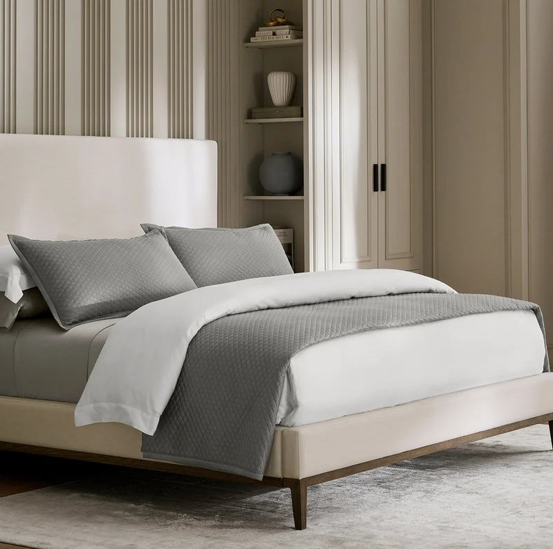 Reserve Lattice Quilt Set - Stone