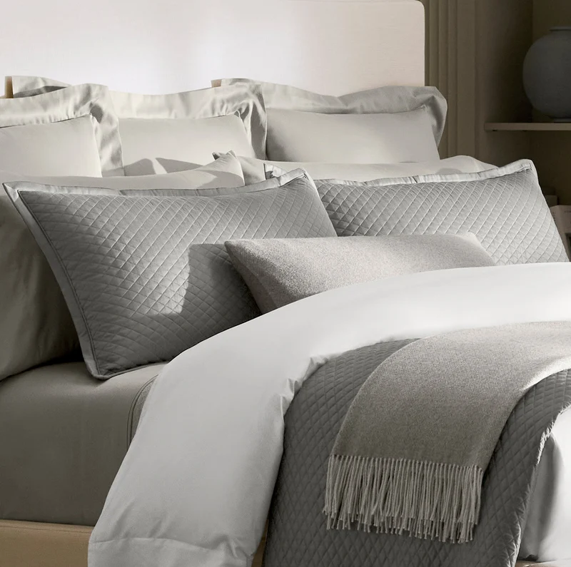Reserve Lattice Quilt Set - Stone