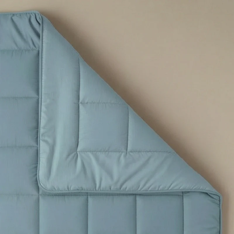 Zelesta Pure Uni Baumwolle Bettdecke - Pastellblau