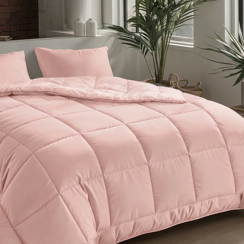 Zelesta Pure Uni Baumwolle Bettdecke - Zartrosa