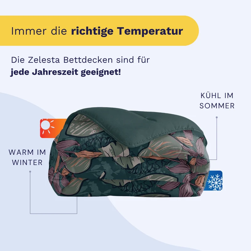Zelesta Comfort Design Bettdecke – Happy Flowers