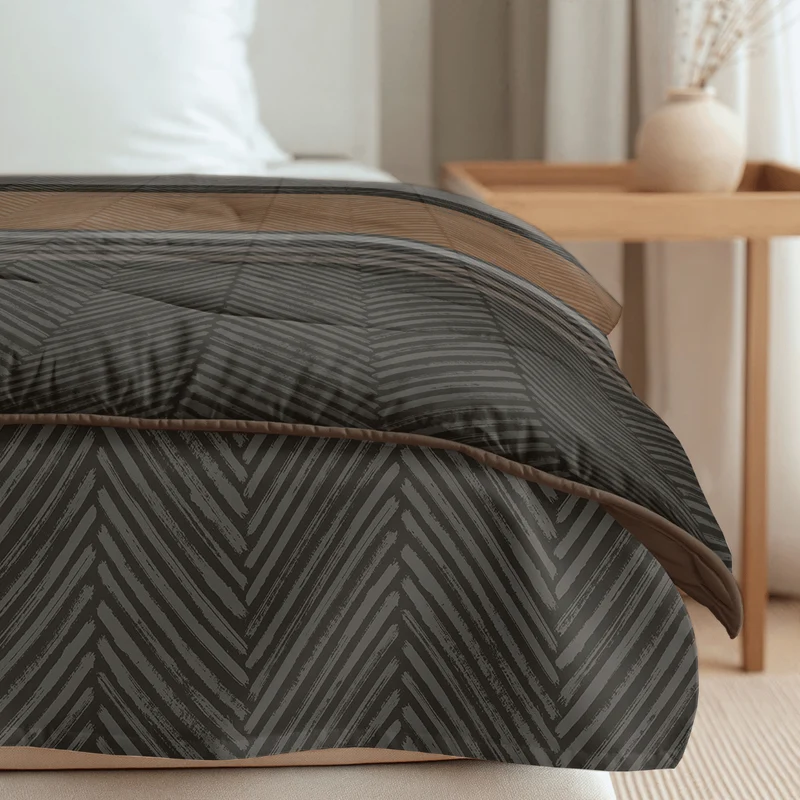 Zelesta Comfort Design Bettdecke – Brown Stripes
