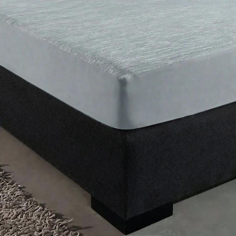 Zelesta Special Cooling Blend Spannbettlaken - Warmes Leinen-Grau