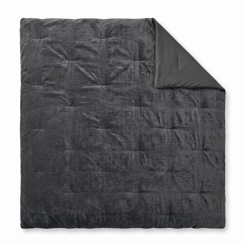 Zelesta Special Jersey Chenille Bettdecke - Warmes Grau
