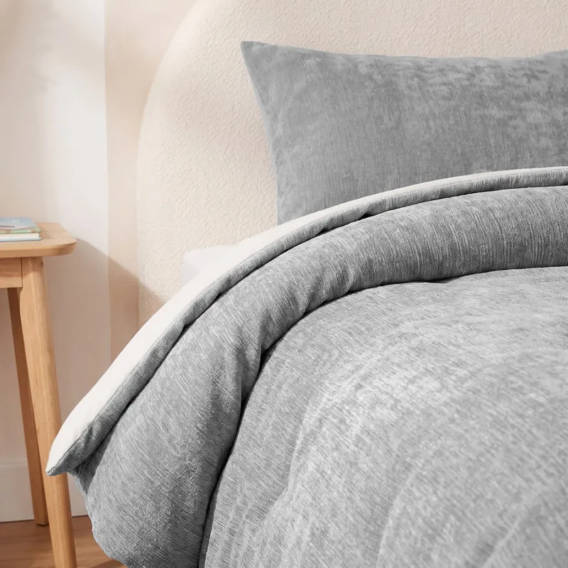 Zelesta Special Kids Chenille Bettdecke - Dunkelgrau