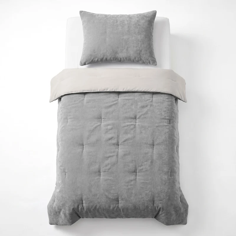 Zelesta Special Kids Chenille Bettdecke - Dunkelgrau