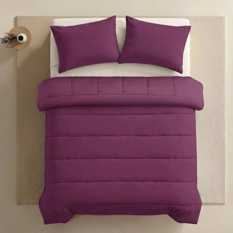 Zelesta Comfort Uni Bettdecke - Bordeauxrot