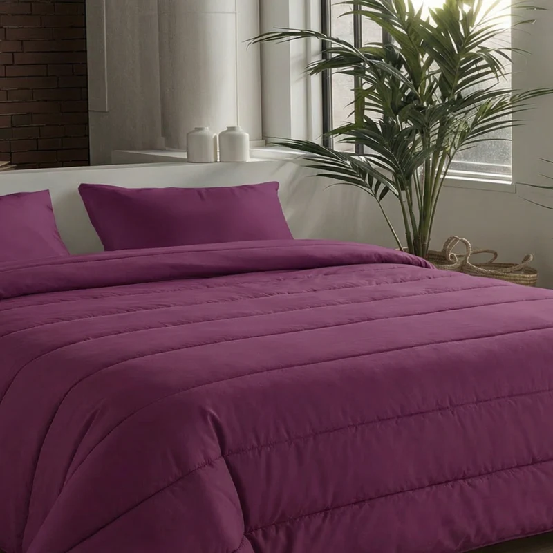 Zelesta Comfort Uni Bettdecke - Bordeauxrot