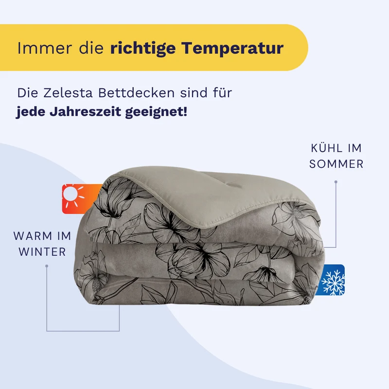 Zelesta Comfort Design Bettdecke – Oak Leaves