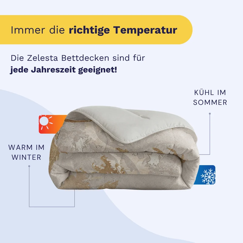 Zelesta Comfort Design Bettdecke – Butterfly Forest