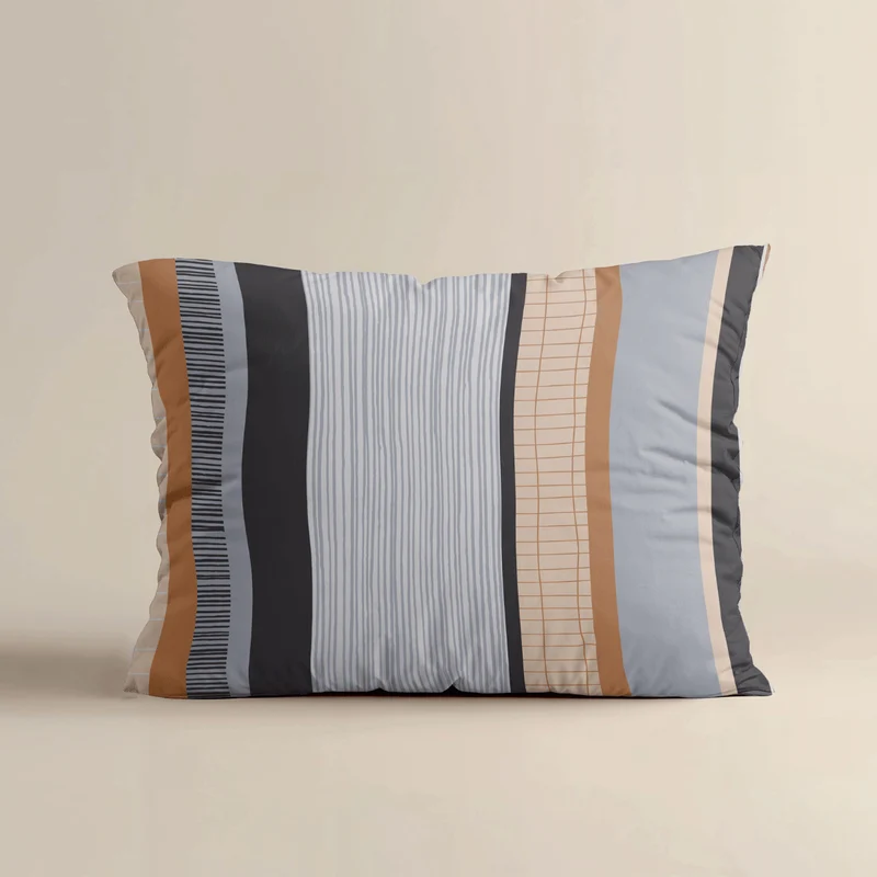 Zelesta Comfort Design Kissenbezüge Set von 2 – Blue Stripes