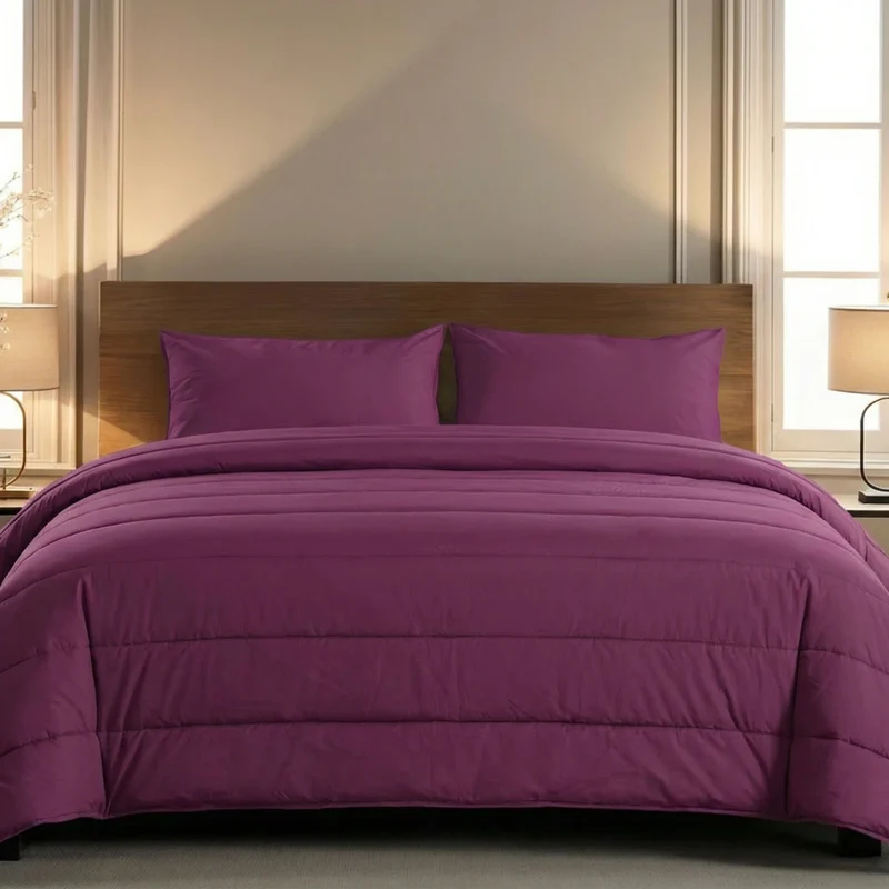 Zelesta Comfort Uni Sommerbettdecke - Bordeauxrot