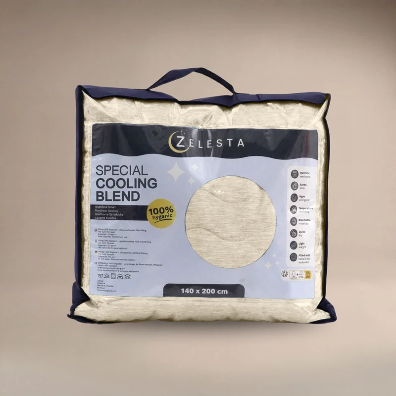 Zelesta Special Cooling Blend Sommerbettdecke - Elfenbeinsand