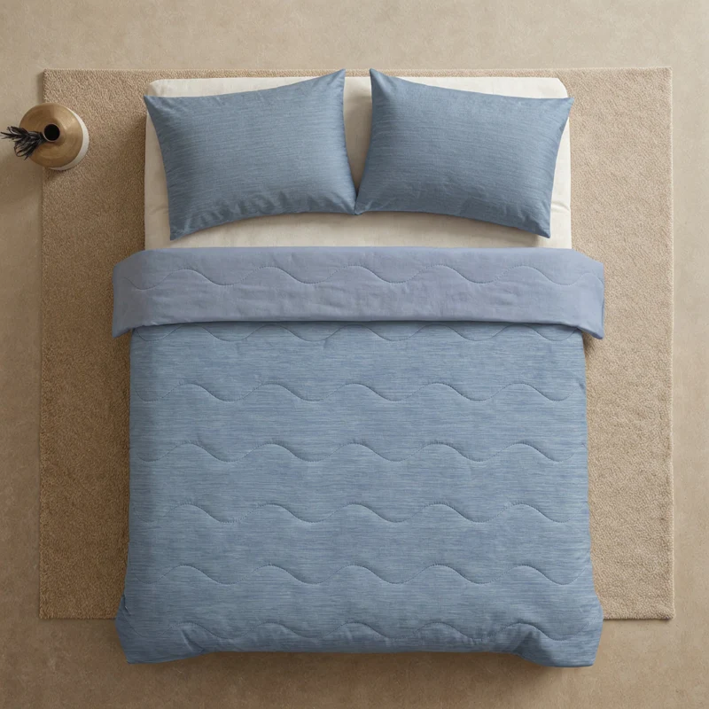 Zelesta Special Cooling Blend Sommerbettdecke - Sanftes Blau