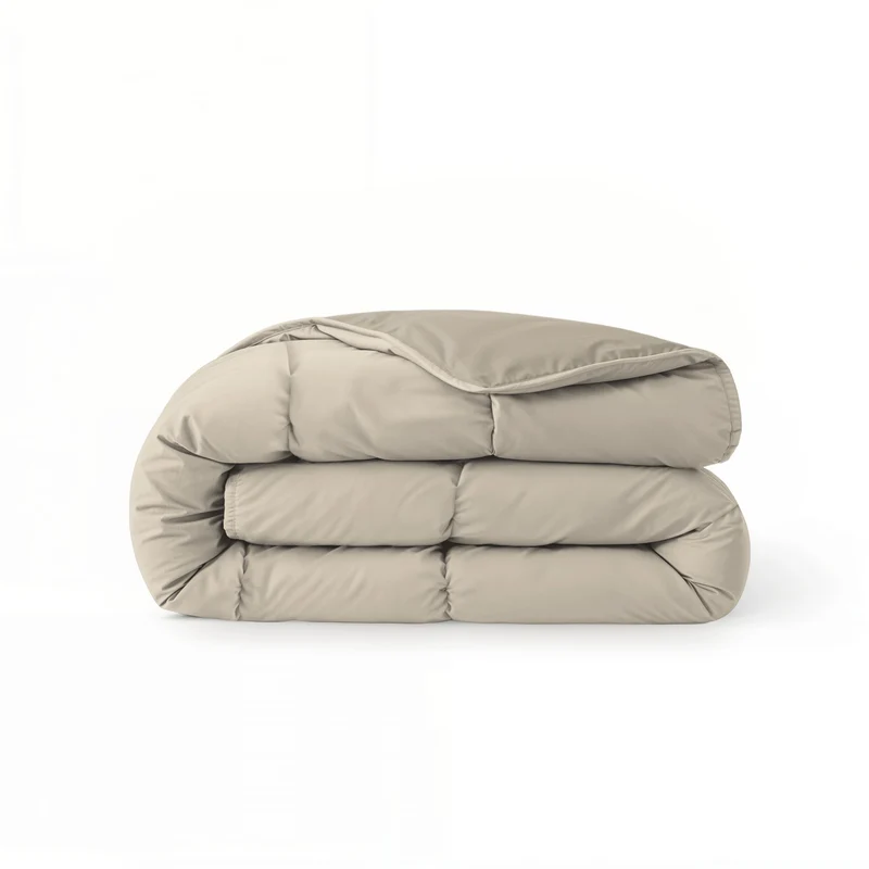 Zelesta Comfort Duo Sommerbettdecke - Taupe & Champagner